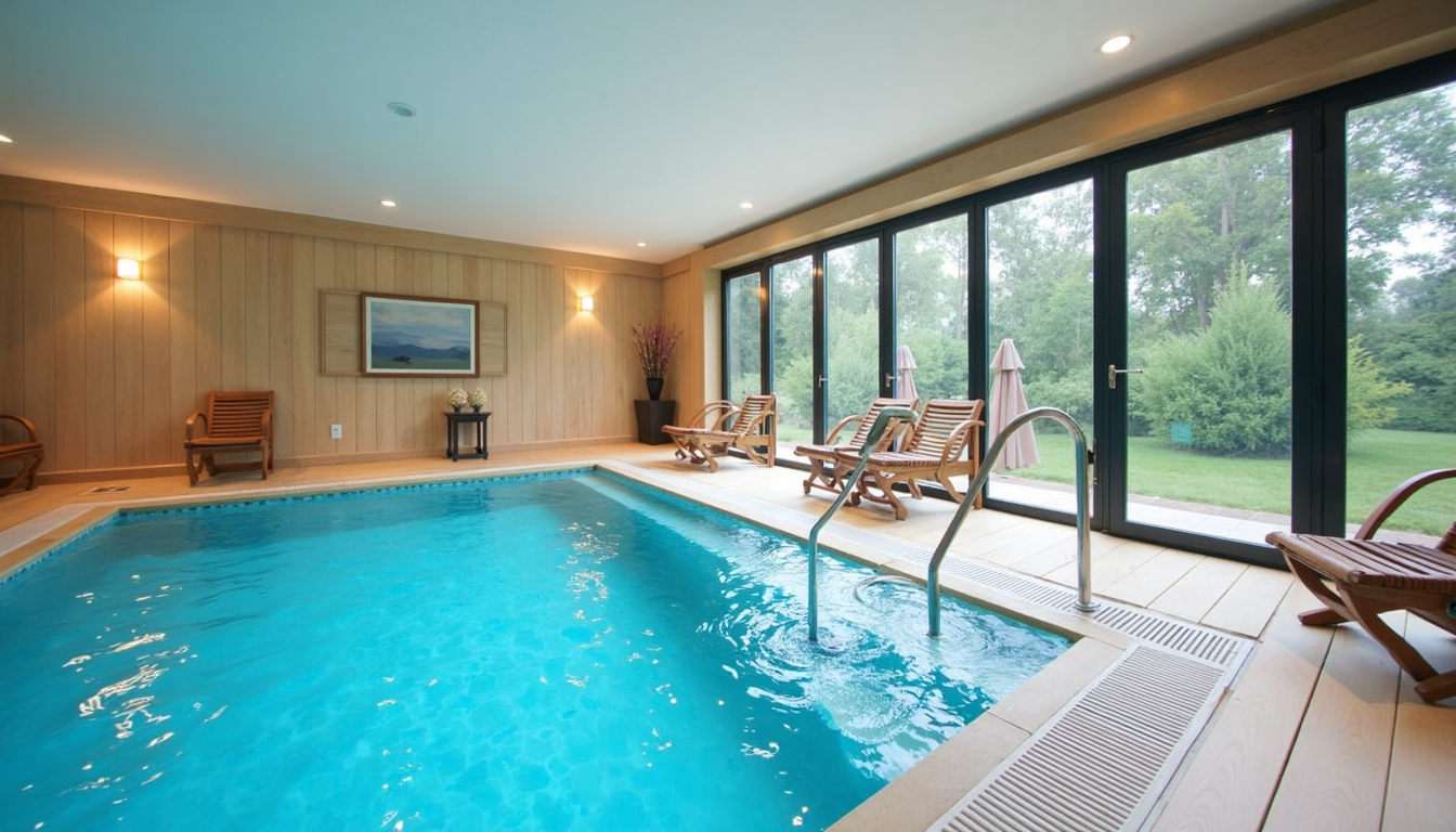 O imagine a unui bazin Plus Aqua Spa & Wellness, simbolizând relaxarea totală